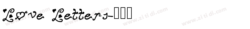 Love Letters字体转换